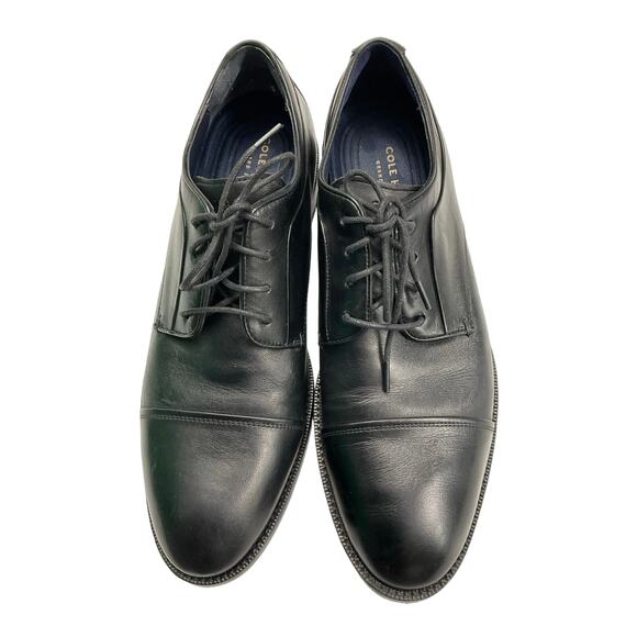 Cole Haan Grand 360 Black Leather Harrison Oxford Cap Toe Dress Shoes Size 9M main image 9